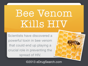 Bee Venom Kills HIV