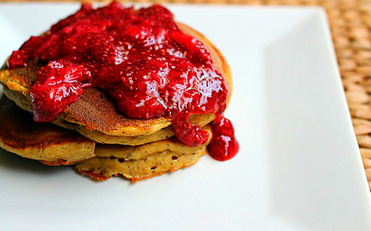 Flax & Honey Pancakes