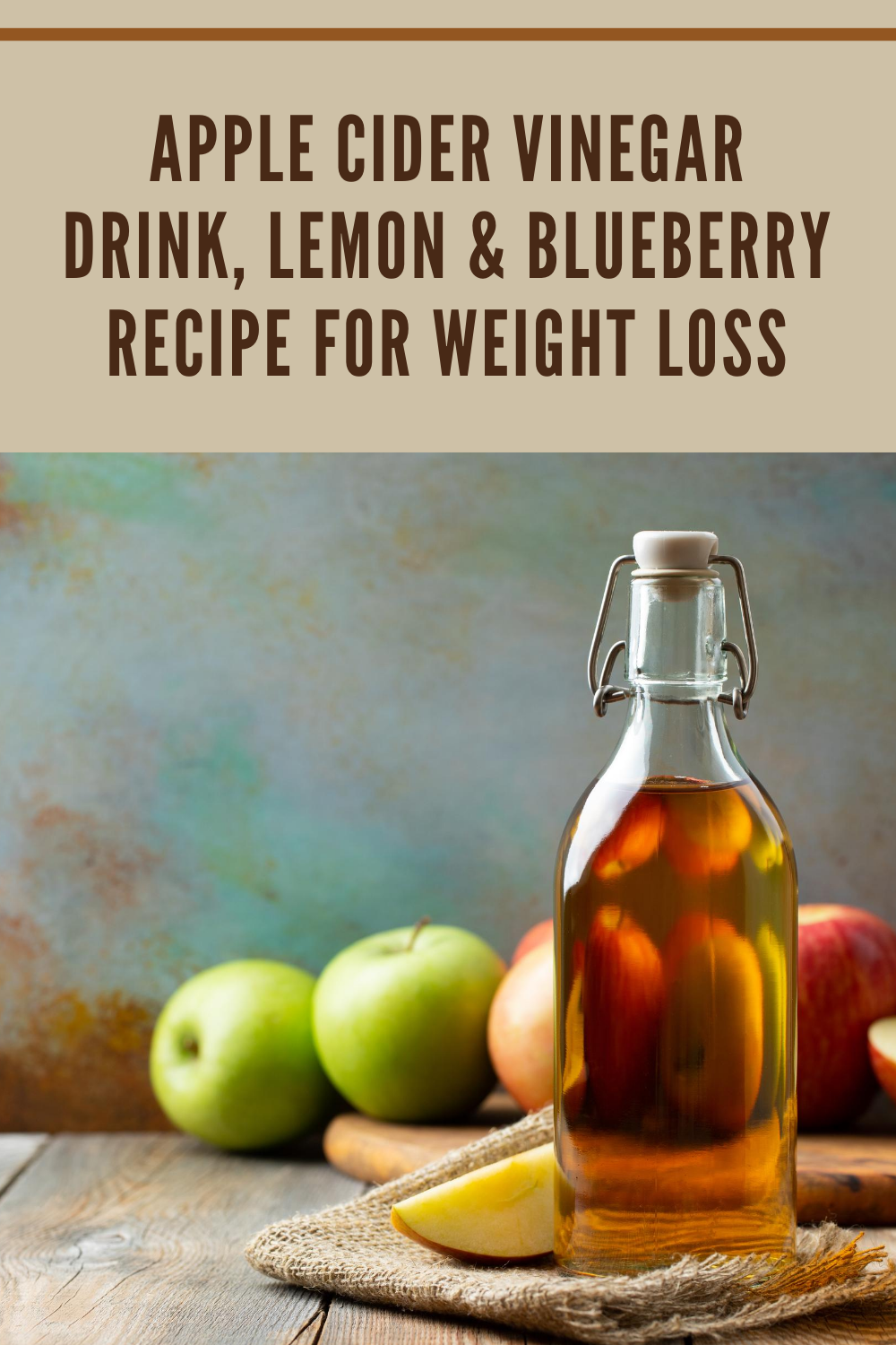 Apple Cider Vinegar Drink, Lemon & Blueberry Recipe For Weight Loss
